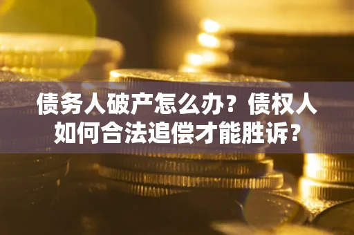 北京债务人破产怎么办？债权人如何合法追偿才能胜诉？