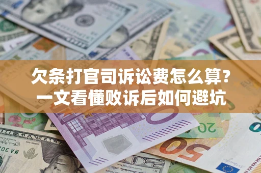 北京欠条打官司诉讼费怎么算？一文看懂败诉后如何避坑