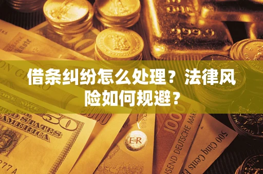 北京借条纠纷怎么处理？法律风险如何规避？
