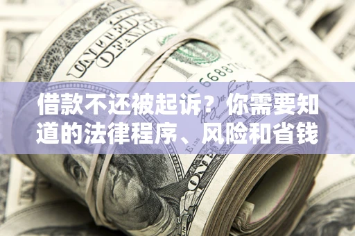 北京借款不还被起诉？你需要知道的法律程序、风险和省钱技巧